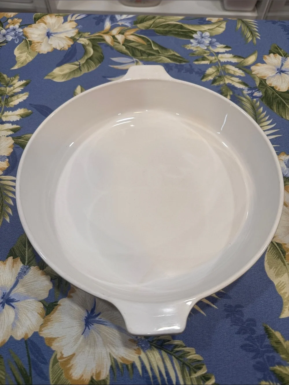 Corningware Green and White Baking Dish